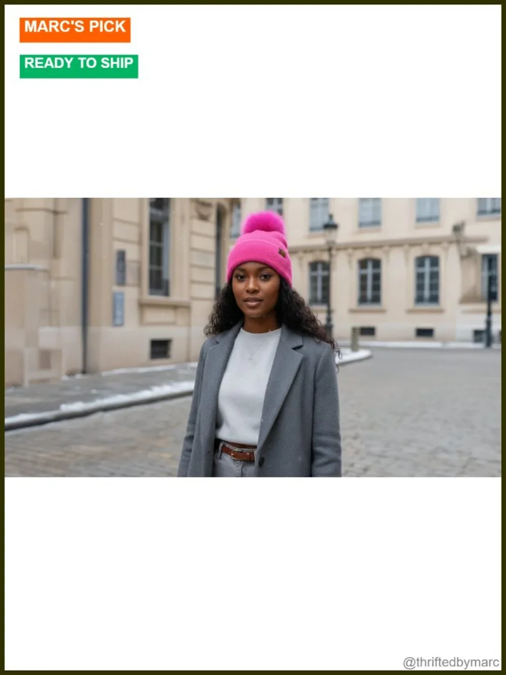 Ultra Soft Chenille Faux Fur Pom Beanie Hat Warm Winter Ski Cap